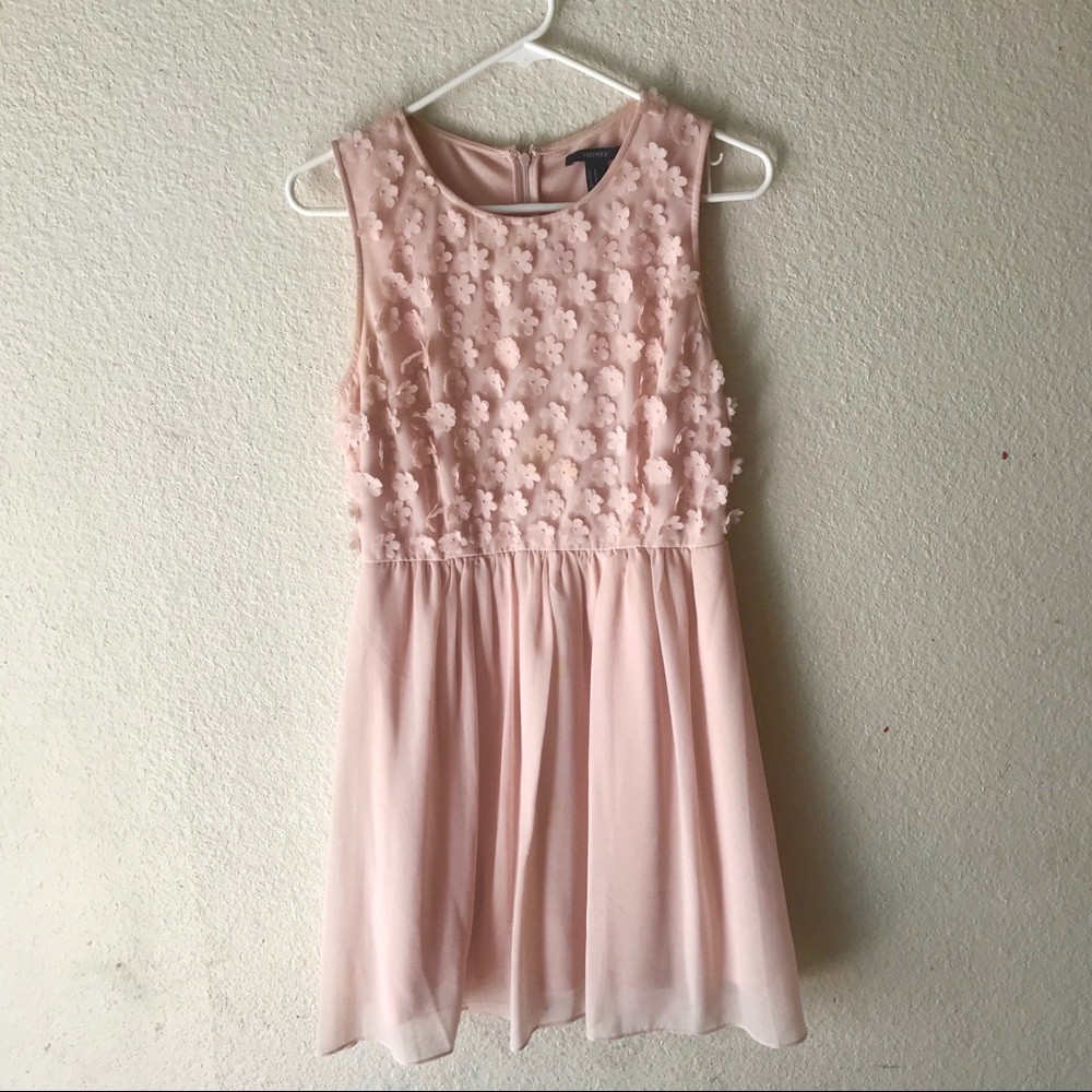 FOREVER 21 Light Pink Floral Dress